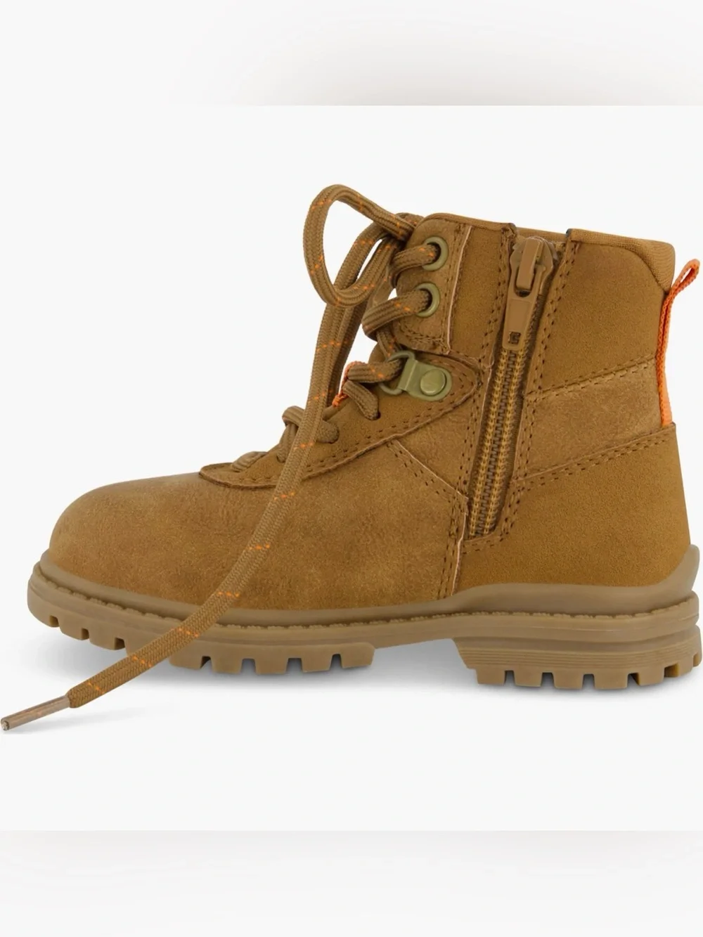 Kenneth Cole Kids Suede Lace-Up Ankle Boot. Size 2.